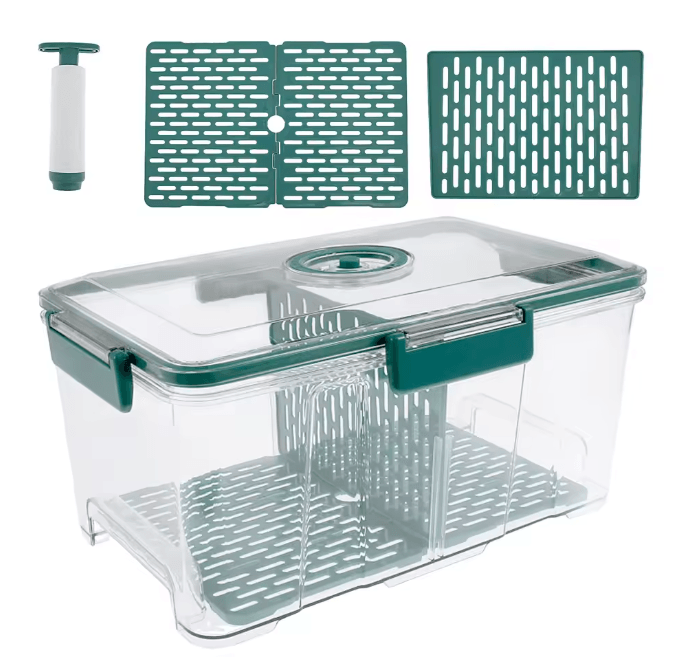 Airtight Bread Box with Vacuum Pump Freshness Keeper Container