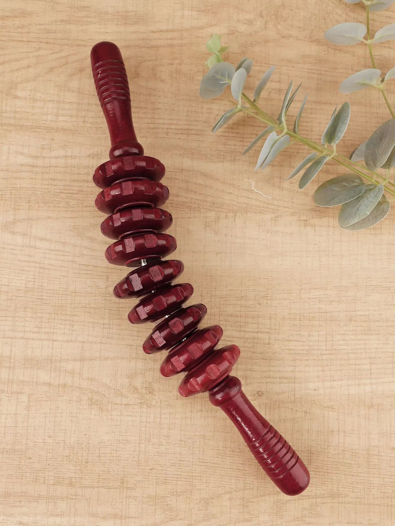 Wooden Therapy Massager Roller – Deep Tissue Fascia & Cellulite Relief Stick