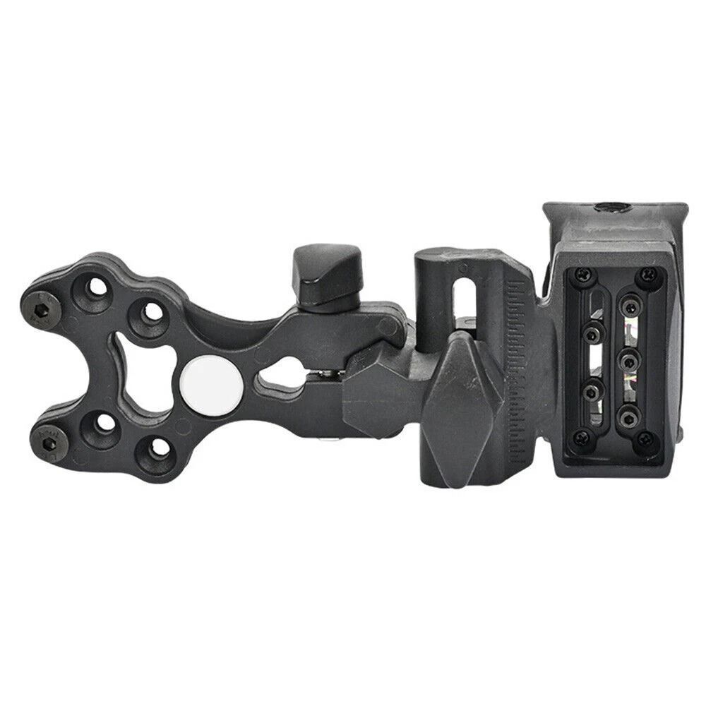 Adjustable Compound Bow Sight 5 Pin Fiber Optic with Bubble Level