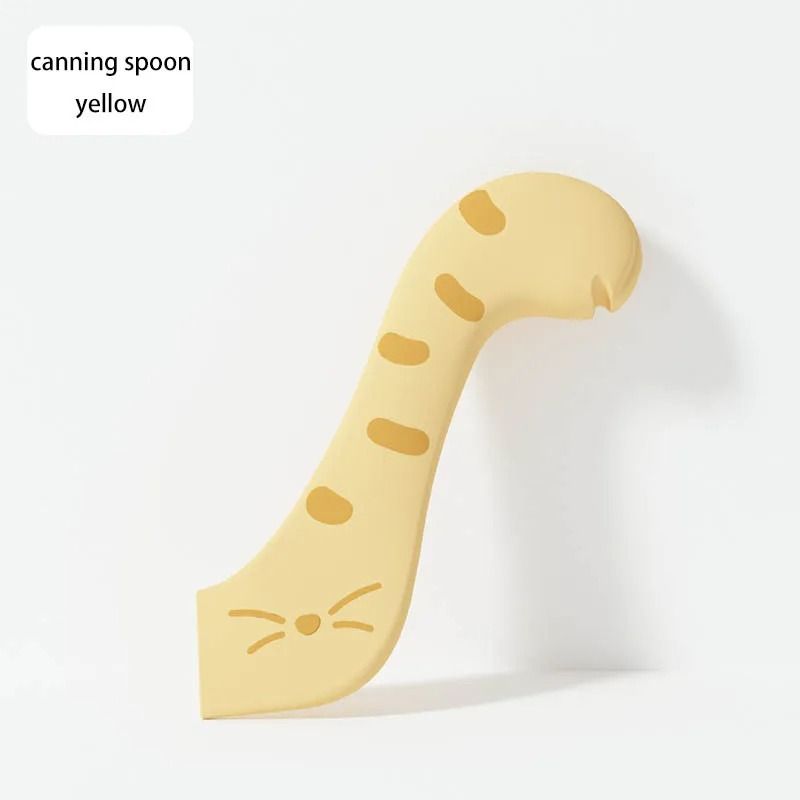 Multifunction Pet Feeding Spoon with Silicone Can Lid and Opener