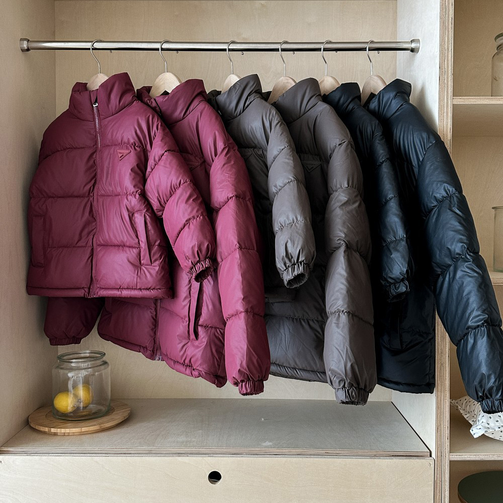 Family Matching Outfits, Waterproof Down Jacket, Thicken Warm Parkas for Boys and Girls, Solid Sheepskin Fabric