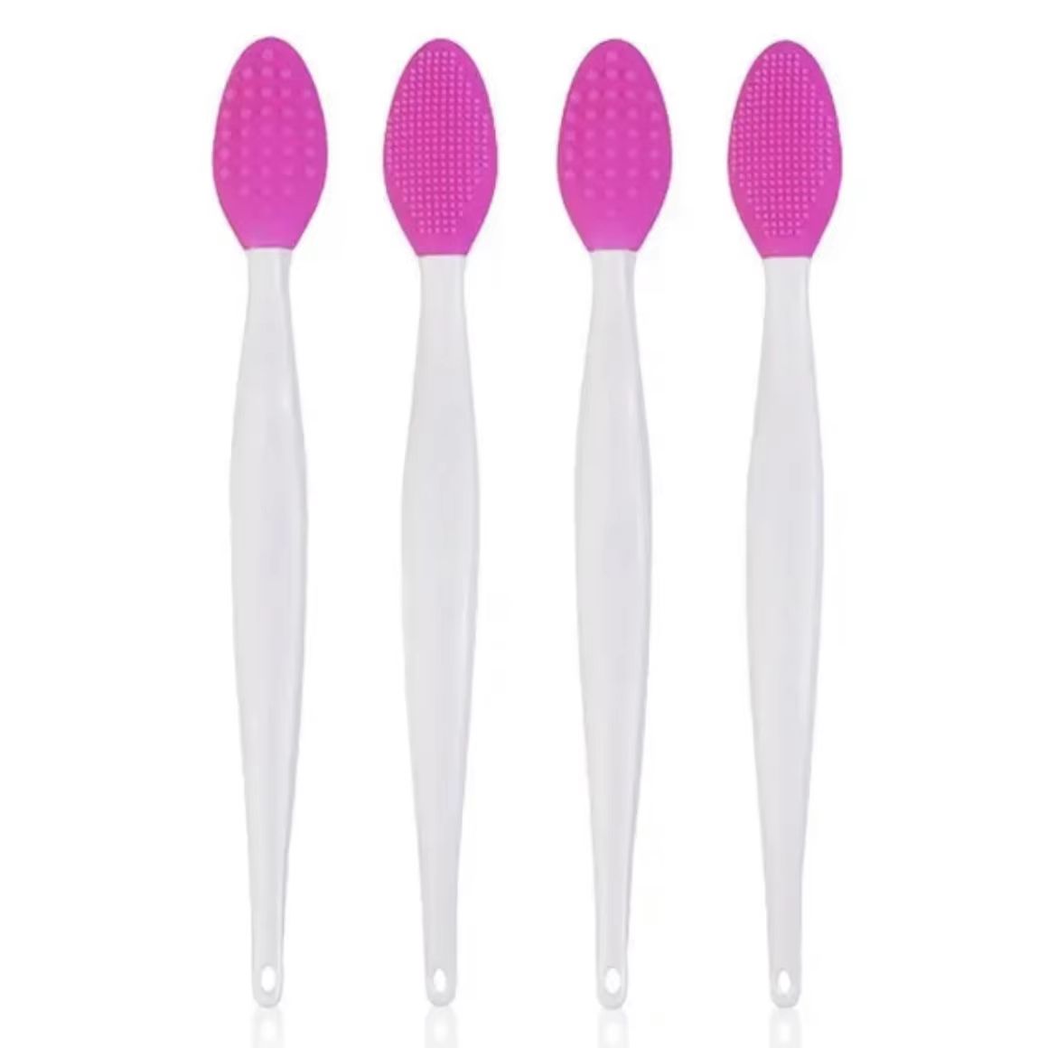 Silicone Face Cleansing Brush with Replacement Heads – Exfoliating Blackhead Removal Tool