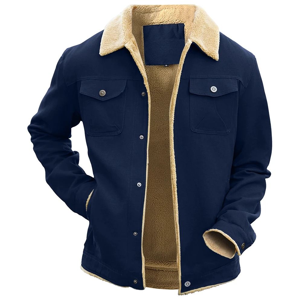 Mens Waterproof Fleece Lined Winter Jacket Warm Casual Outdoor Coat