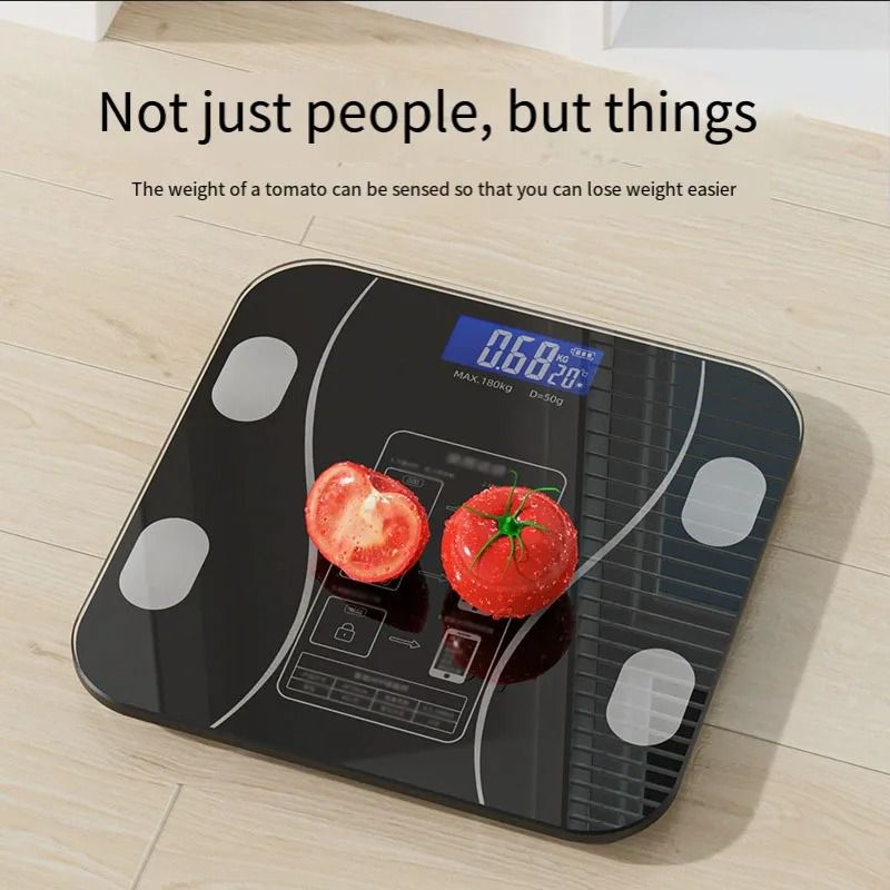 Smart Bluetooth Body Fat Scale with LED Digital Display and Mobile App Synchronization