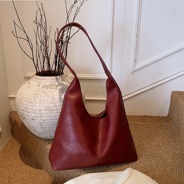 Retro Large Tote Bag for Women Minimalist Everyday Shoulder Carryall
