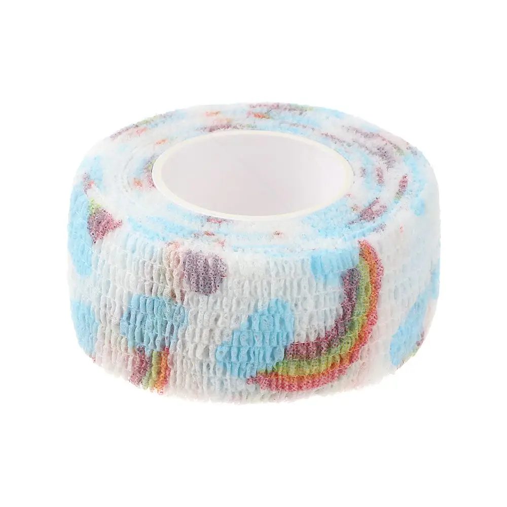 Printed Medical Self Adhesive Elastic Bandage Wrap Tape, Finger Joint and Knee First Aid Kit Pet Tape