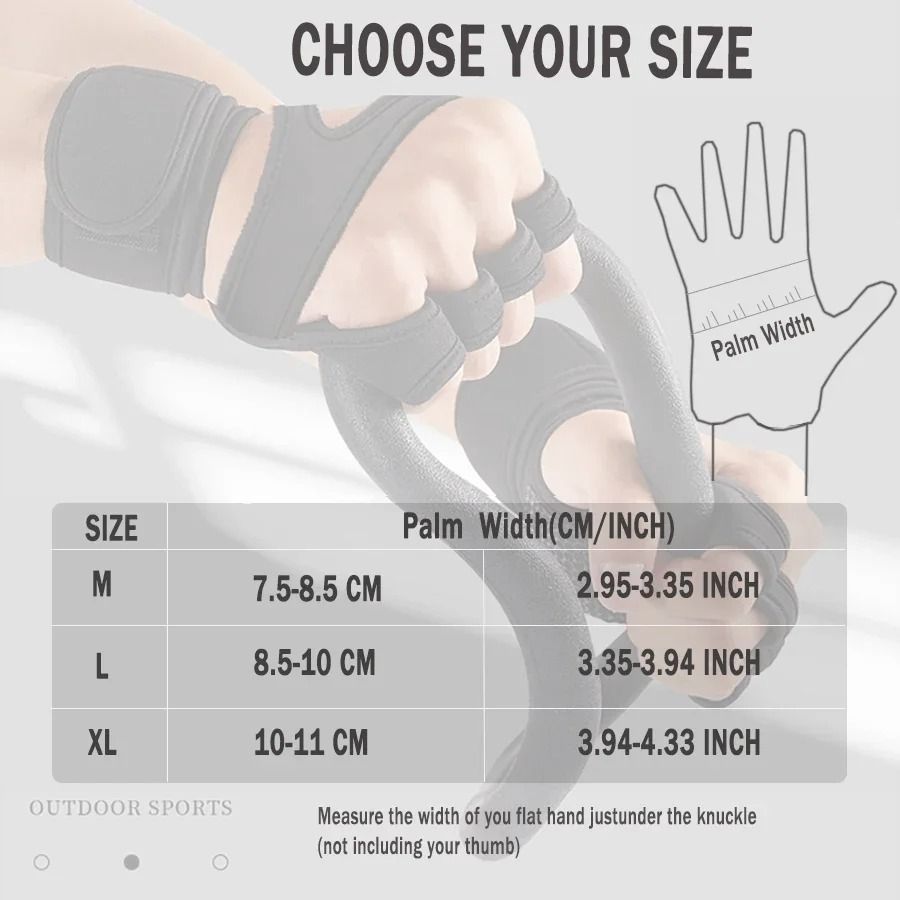 Open Gym Gloves with Wrist Support