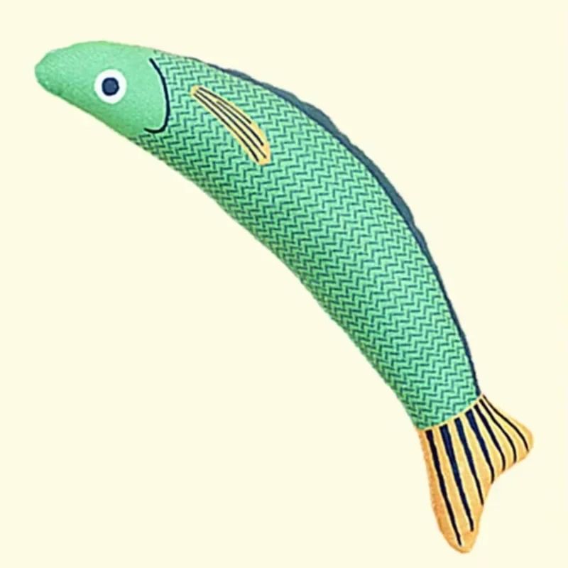 Interactive Cat Fish Toy with Crinkle Sound