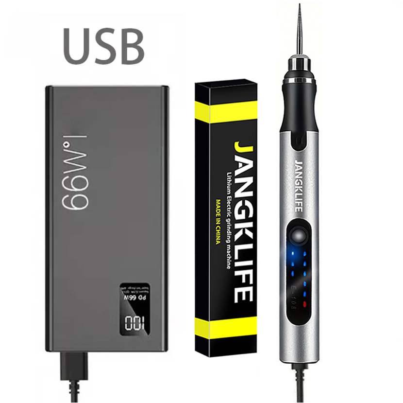 USB Cordless Rotary Tool Kit Wireless Engraving Pen for Woodworking, Jewelry, Metal & Glass DIY Projects