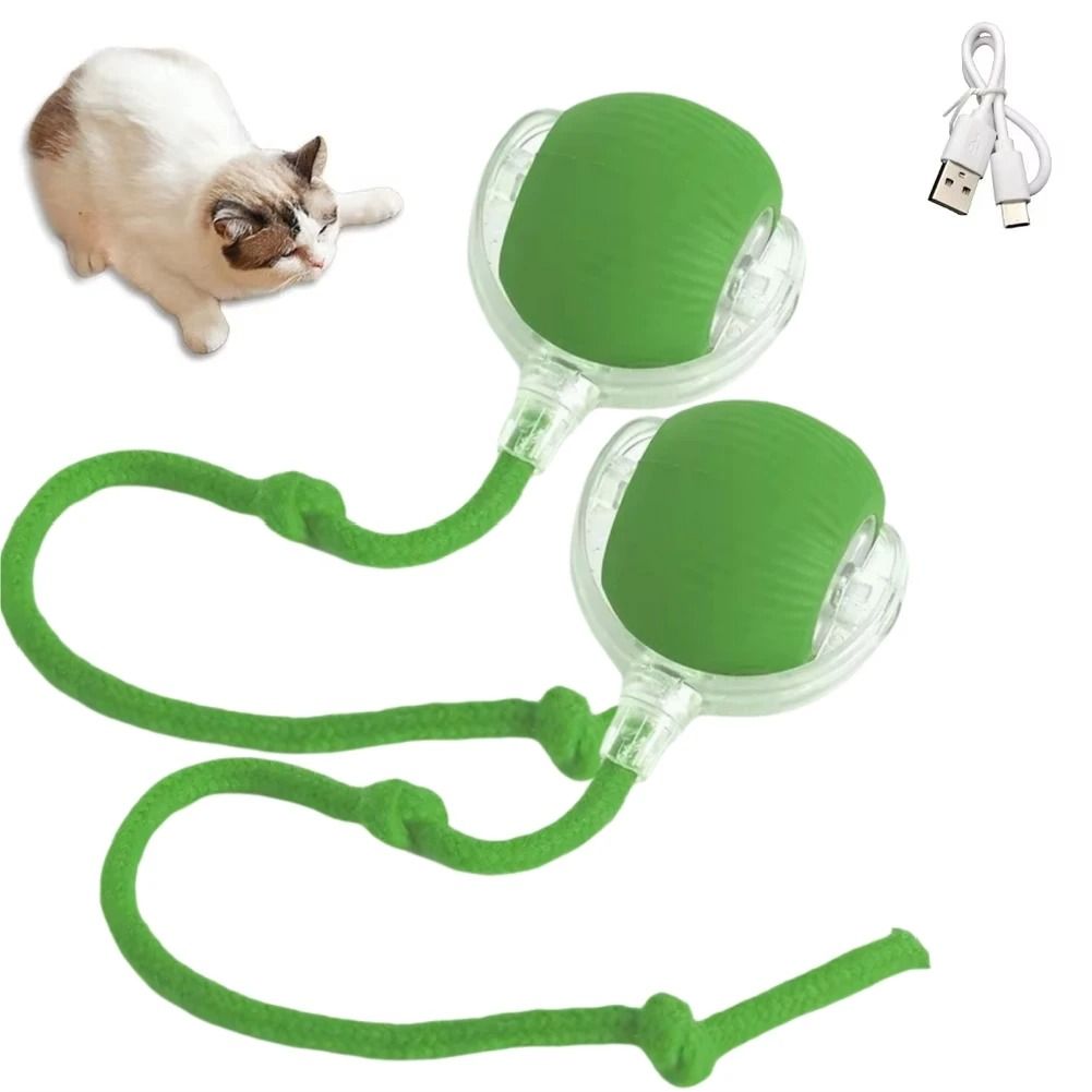 Automatic Rolling Ball Pet Toy Charging Smart Cat Dog Chase Toy