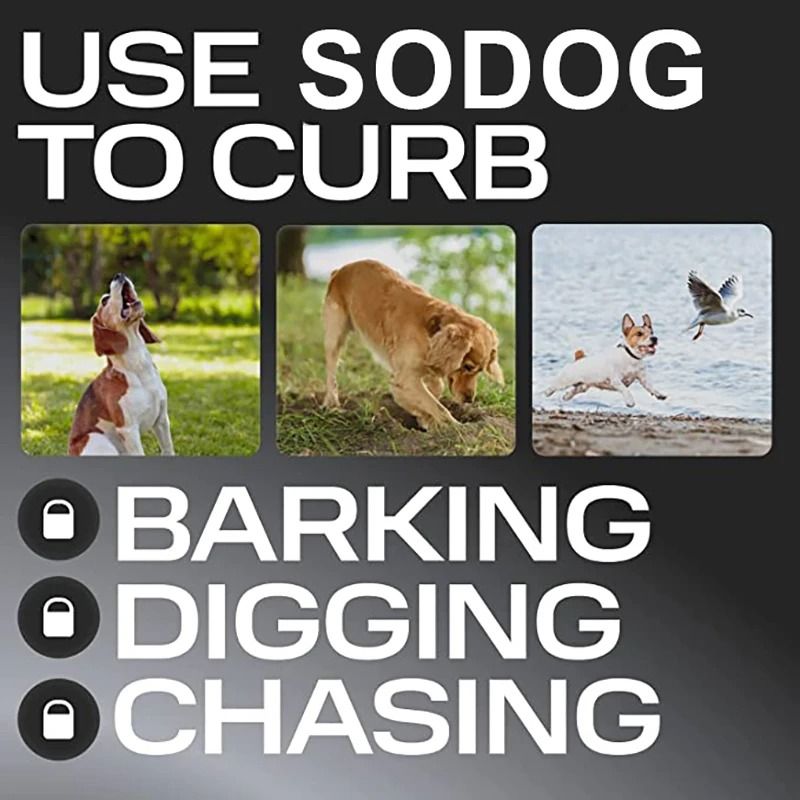 Ultrasonic Dog Repeller And Anti Bark Training Device With USB Rechargeable Power