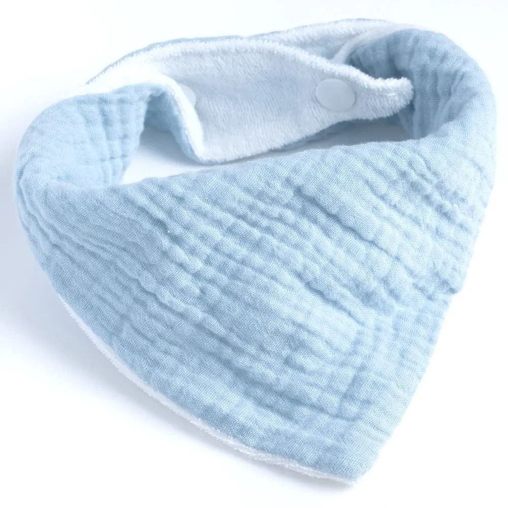 Baby Infant Cotton & Terry Absorbent Triangle Scarf Feeding Saliva Towel