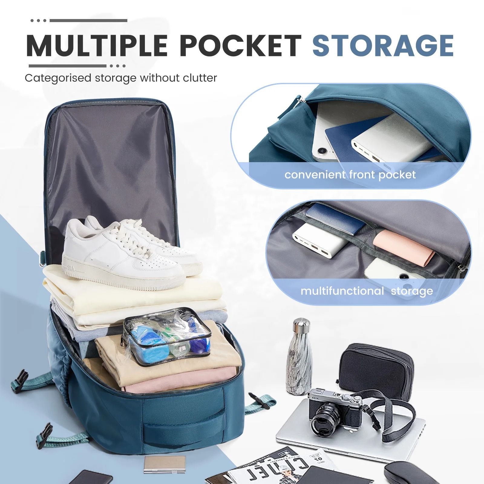 Ryanair Cabin Bag Vacuum Compression Backpack for Travel