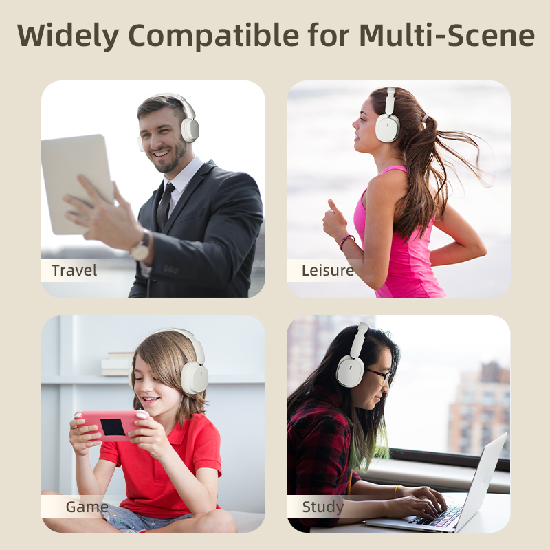 High-Quality Wireless Gaming Headset with Noise-Cancelling Bluetooth, Mic & Wired Earphone Option
