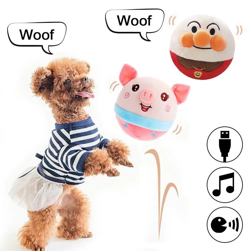 Electric Interactive Cat Toy: Self-Moving Plush Bouncing Fun for Indoor Play