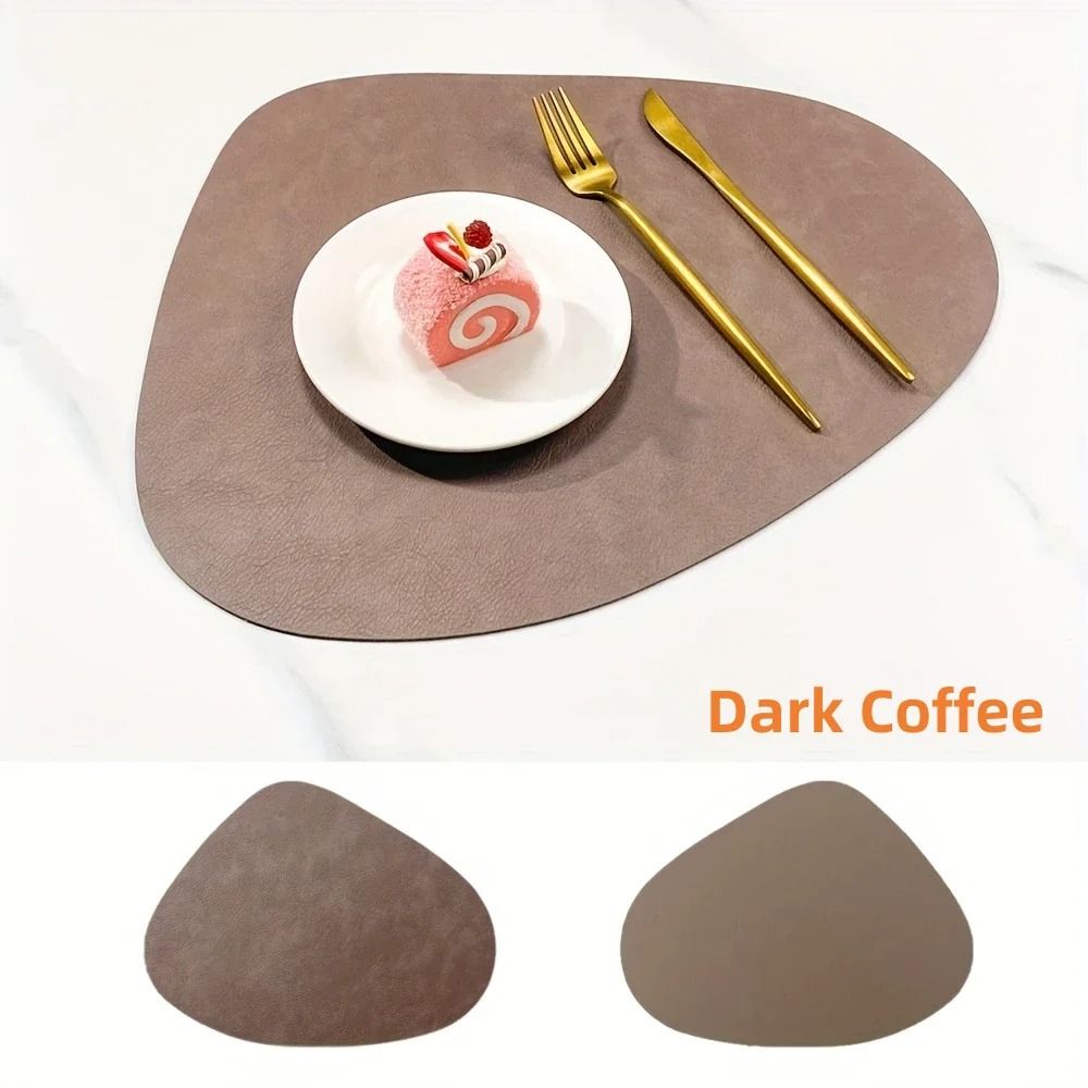 Premium PU Leather Placemats & Coffee Coasters – Waterproof & Heat-Resistant Table Mats