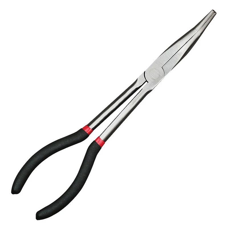 PrecisionGrip Carbon Steel Needle-Nose Fishing Pliers – Long Handle Non-Slip Gripper Tool