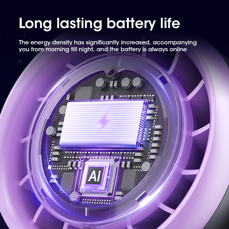 Portable Mini Fan with Speed Adjustable Touch Screen, Quiet Cooling, Strong Wind, Digital Display, Air Circulation.