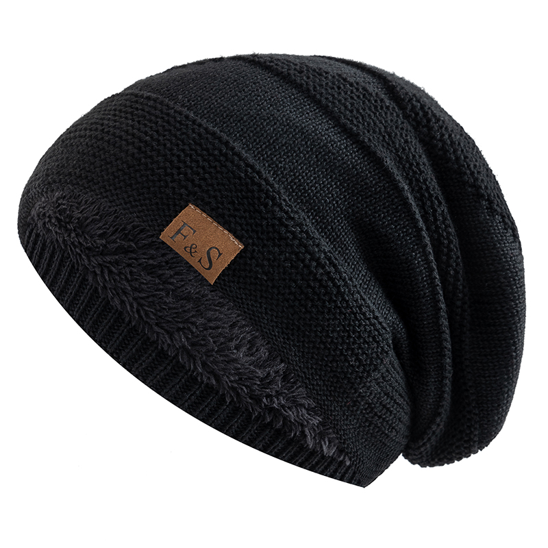 Unisex Fur-Lined Winter Beanie Hat Warm and Stylish Knitted Cap for Men and Women