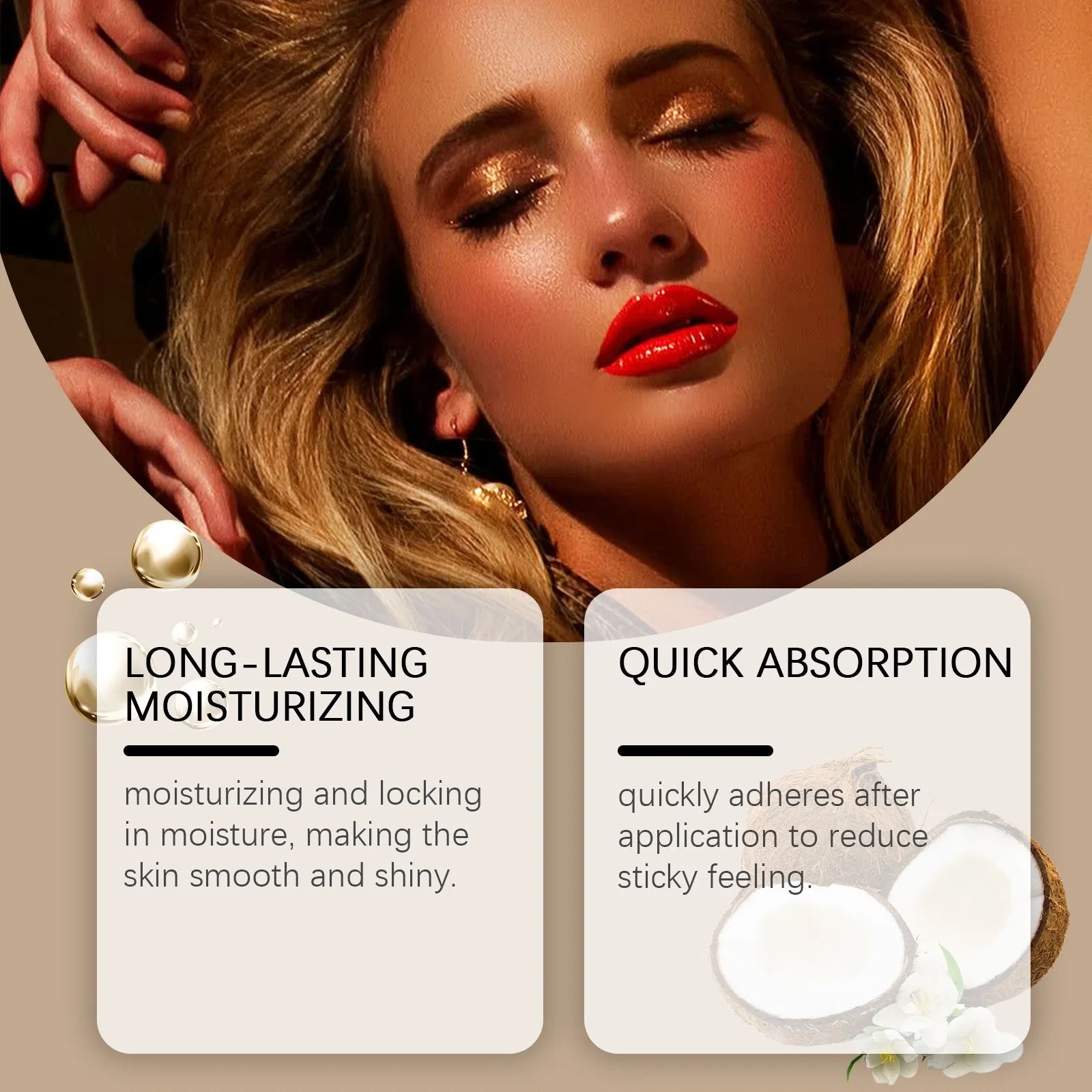 Coconut Infused Dark Tanning Booster – Sexy Golden Brown Bronzing Enhancer