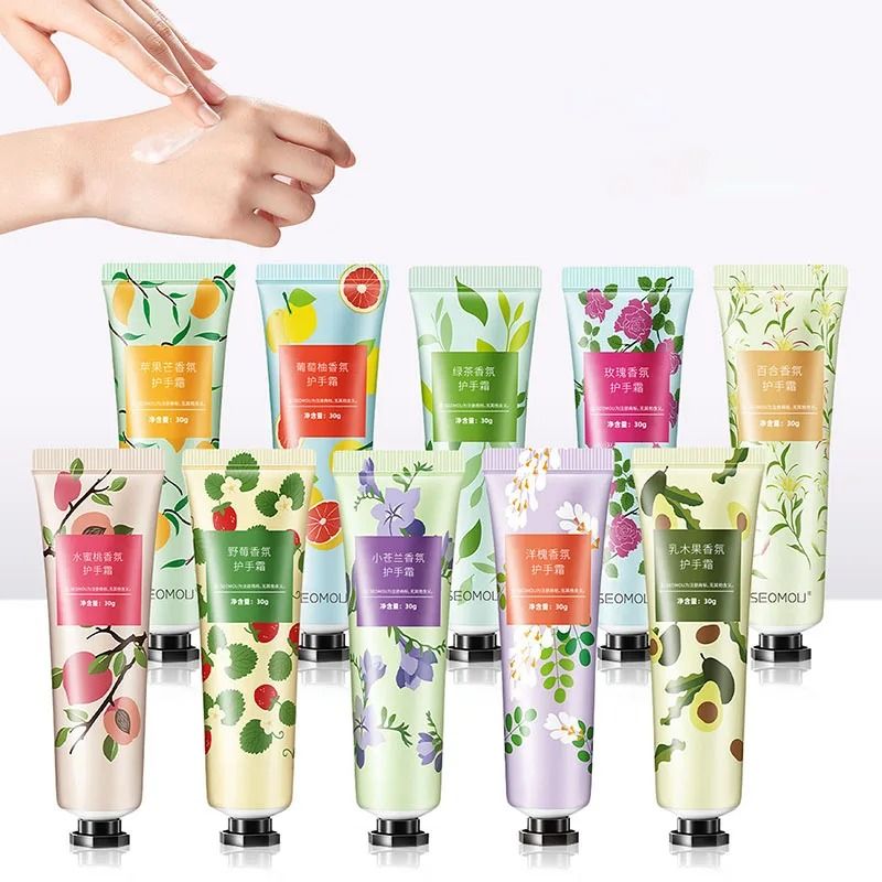 Fruity Flowery Moisturizing Hand Cream Set 10 Piece Nourishing Repair Care