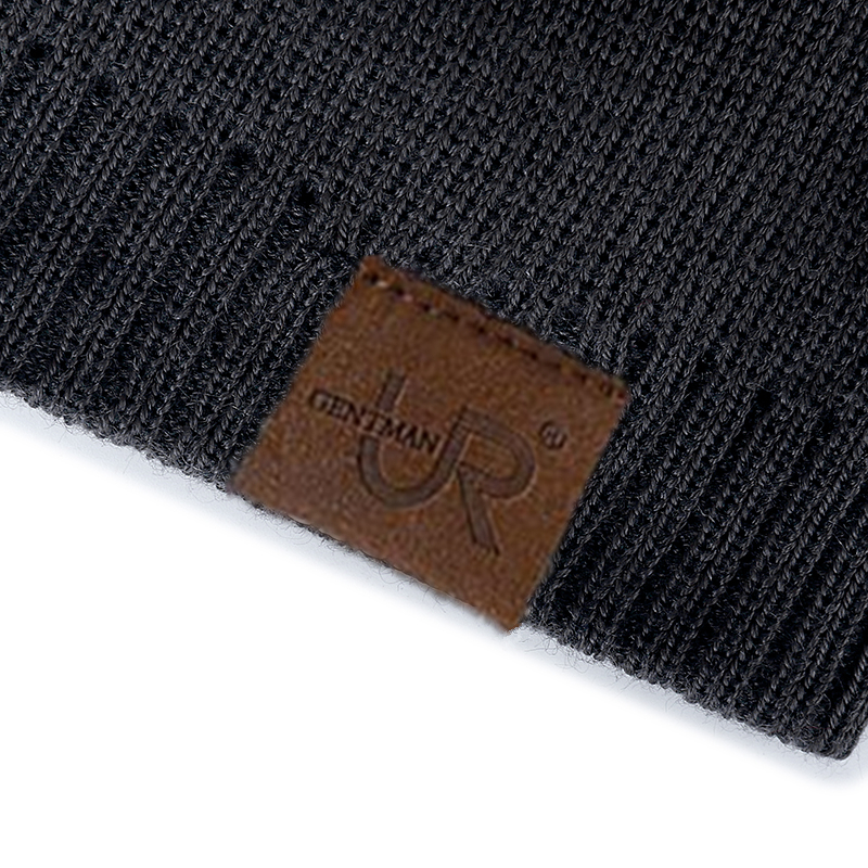 Winter Knitted Beanie Cap for Men and Women with Fur Lining Warm Outdoor Sports Hat