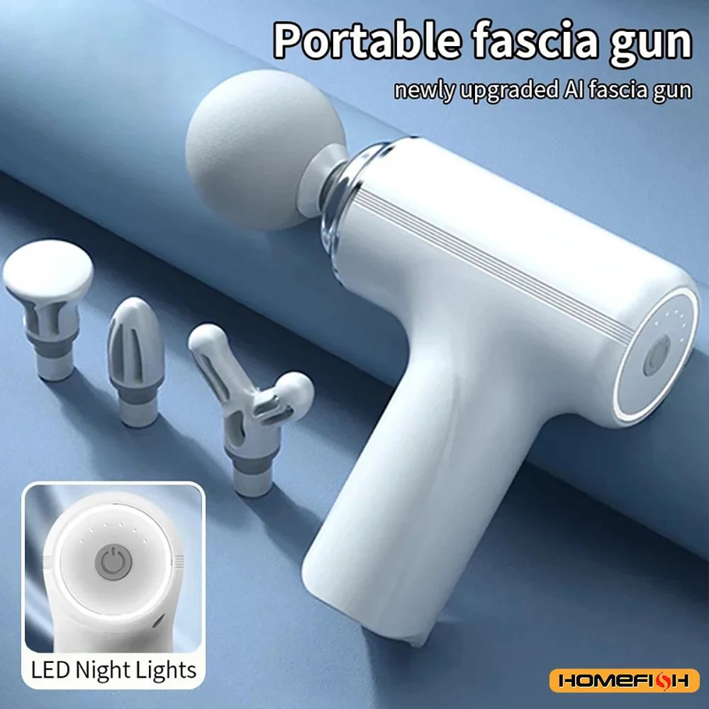 Portable HOMEFISH Electric Massage Gun with LED Display