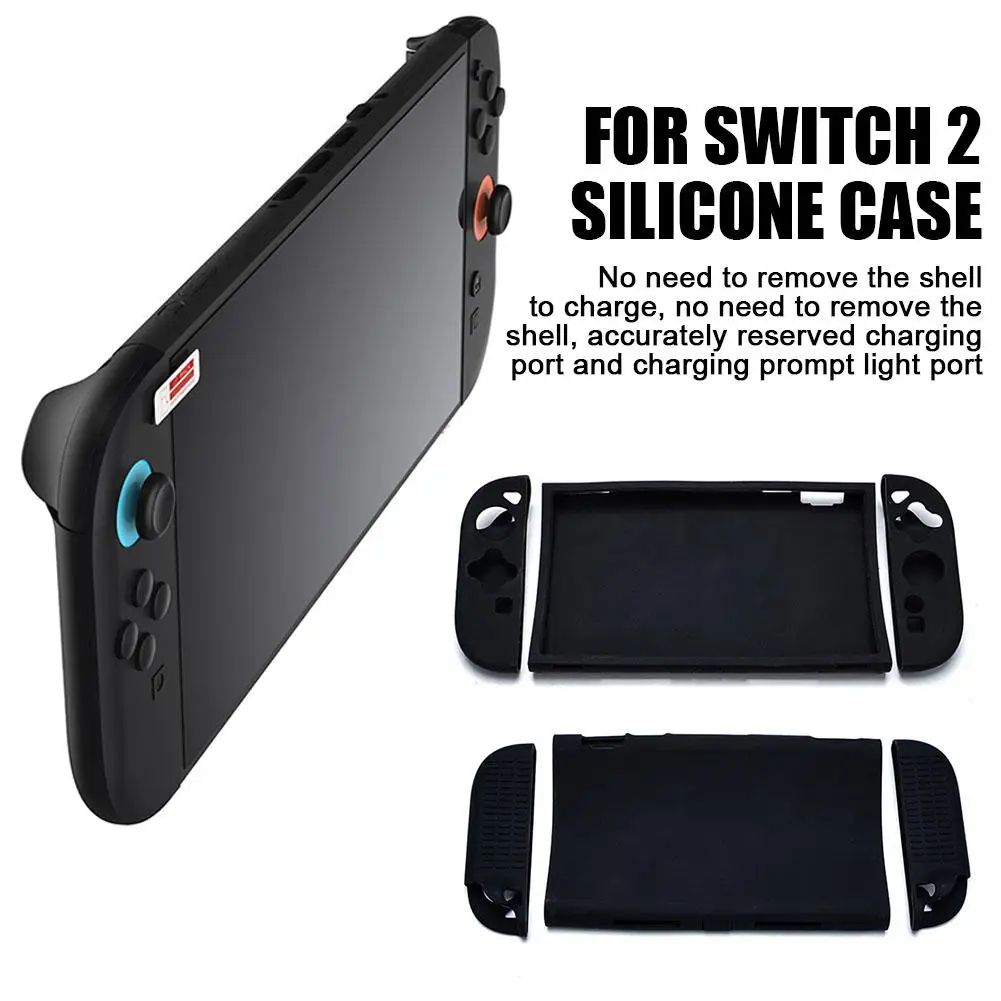 Nintendo Switch 2 Silicone Grip Case Split Cover with Anti-Slip Protection