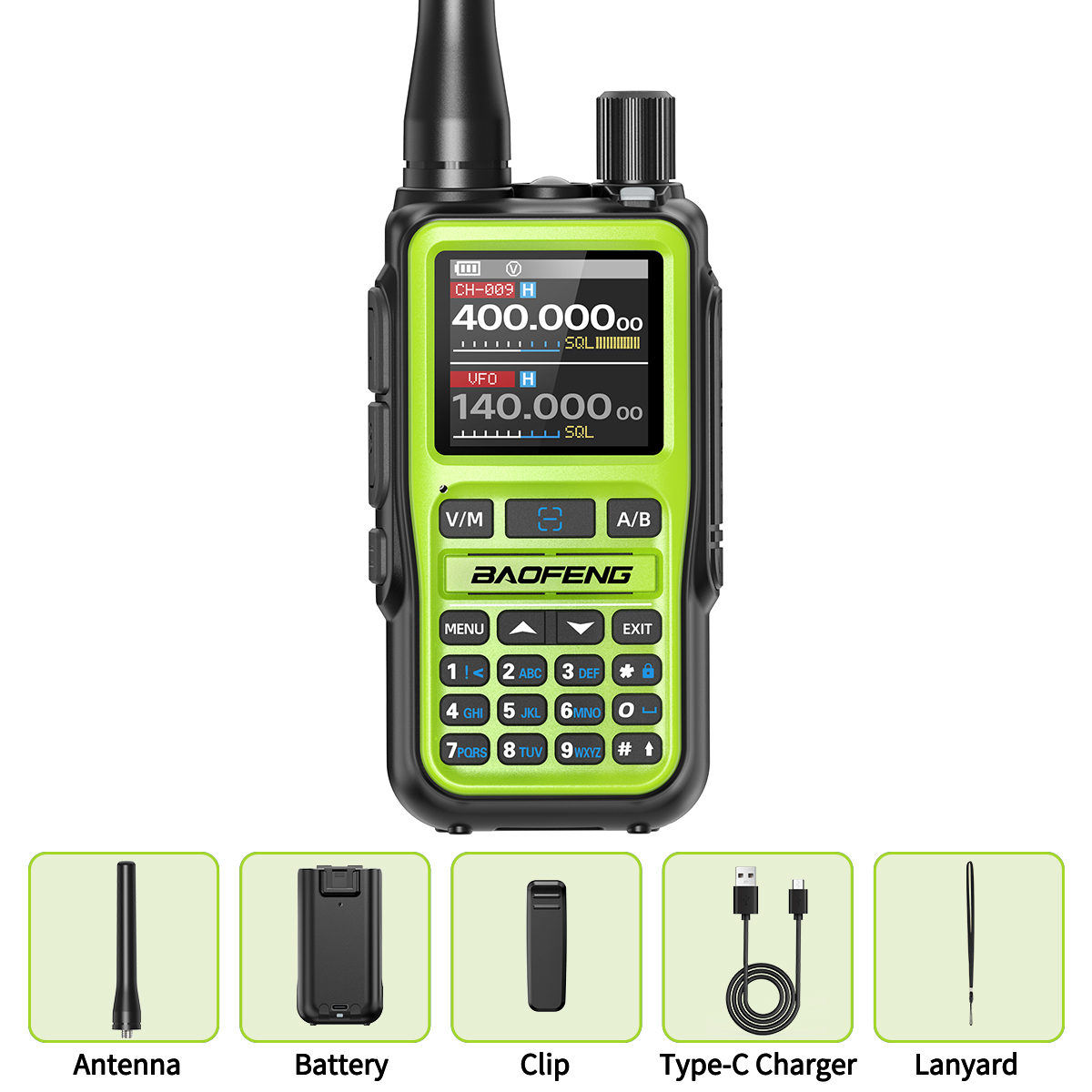 Mini Walkie Talkie Bluetooth Programmable Ham Radio with Dual PTT Long Range Communication