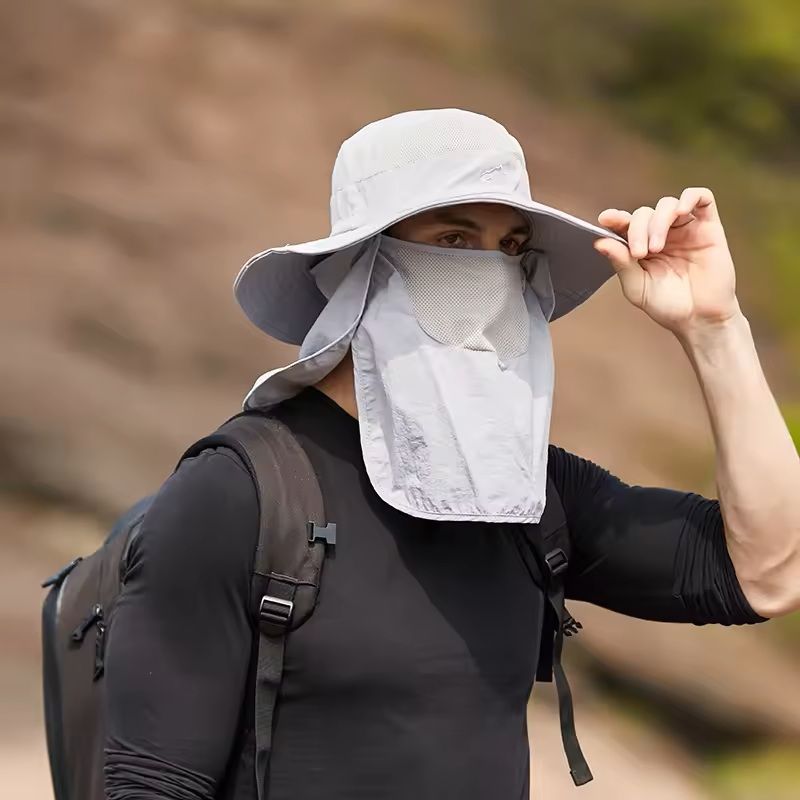 Quick Dry UV Protection Fisherman Hat with Face and Neck Cover