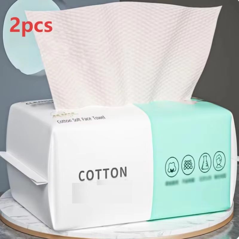 Reusable Face Towels, 50 Pack, Thickened Makeup Remover, Wet and Dry Use, Travel Cleanser Cloths