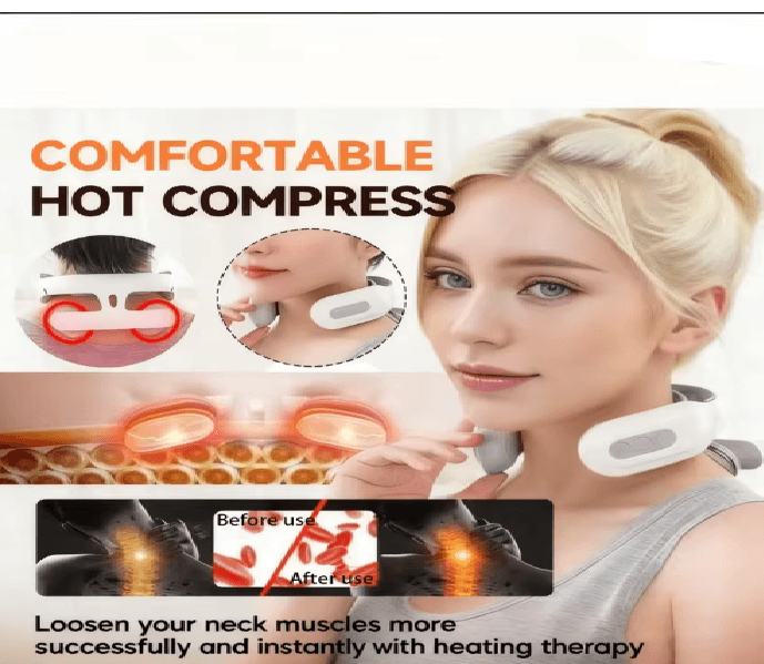 NeckEase Electric Neck Massager Portable Cervical Relief Device