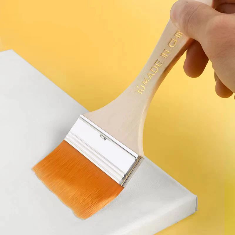 ProArt 7 Piece Flat Paint Brush Set Soft Nylon Precision Brushes