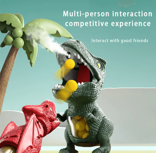 T-Rex Dinosaur Ball Shooting Toy Interactive Kids Soft Bullet Blaster