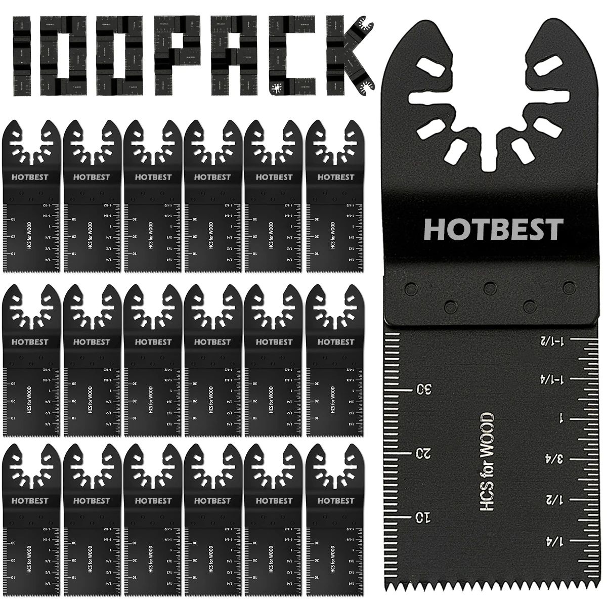 Universal Oscillating Saw Blades Multi-Material Quick-Release Multi Tool Blade Set