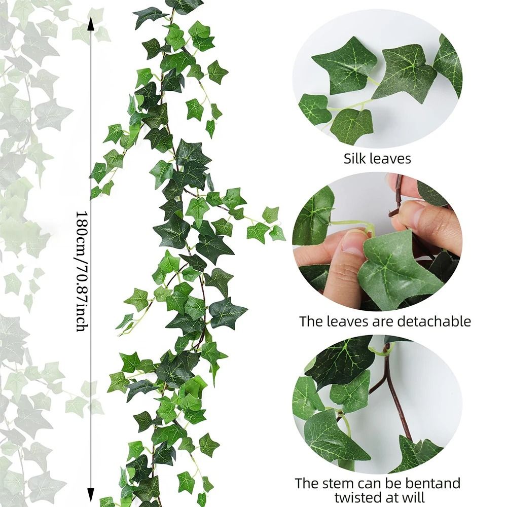 Artificial Ivy Vines Garland – High-Definition Vertical Botanical Sculpture