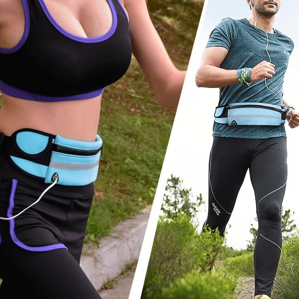 Comfortable Safety Waist Bag & Water Holder for Walking, Jogging & Running