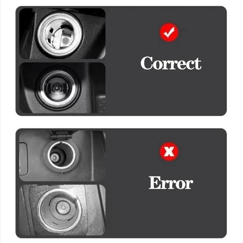 High-Contrast Automotive Emblem Cigarette Lighter