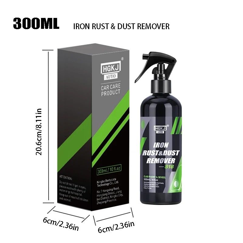 Car Paint and Wheel Iron Particle Rust Remover Spray