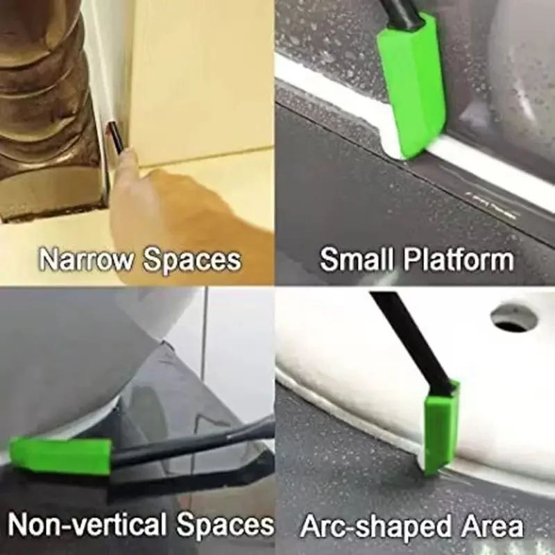 9-in-1 Silicone Caulking Tool Kit – Multi-Angle Sealant Scraper & Grout Finisher Set