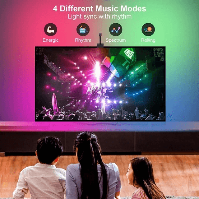 Smart TV Backlight with Camera Sync RGBIC USB LED Strip for Screen and Gaming Setup