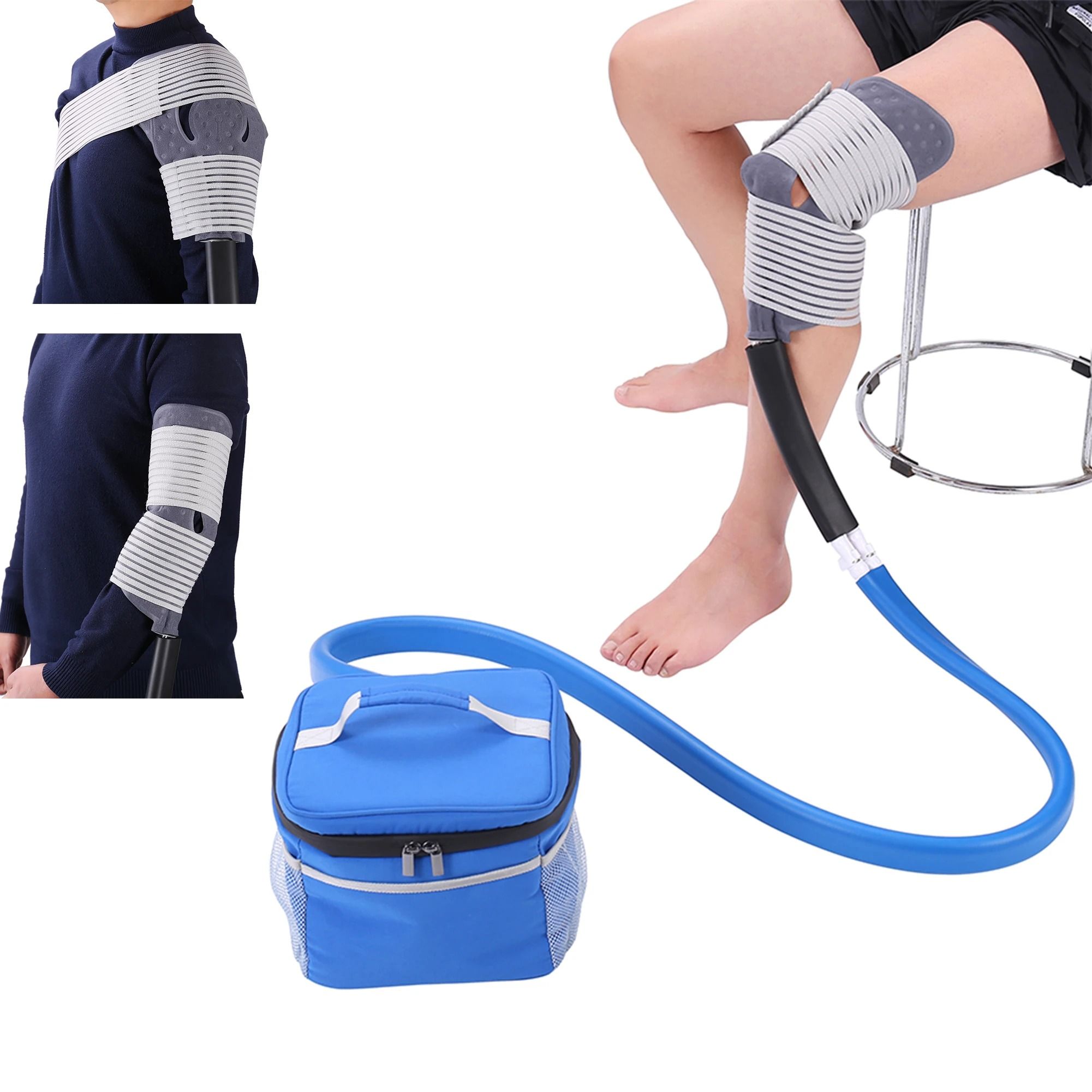 Knee Cooler Cold Therapy Ice Machine Cryotherapy Cuff with Compression for Pain Relief