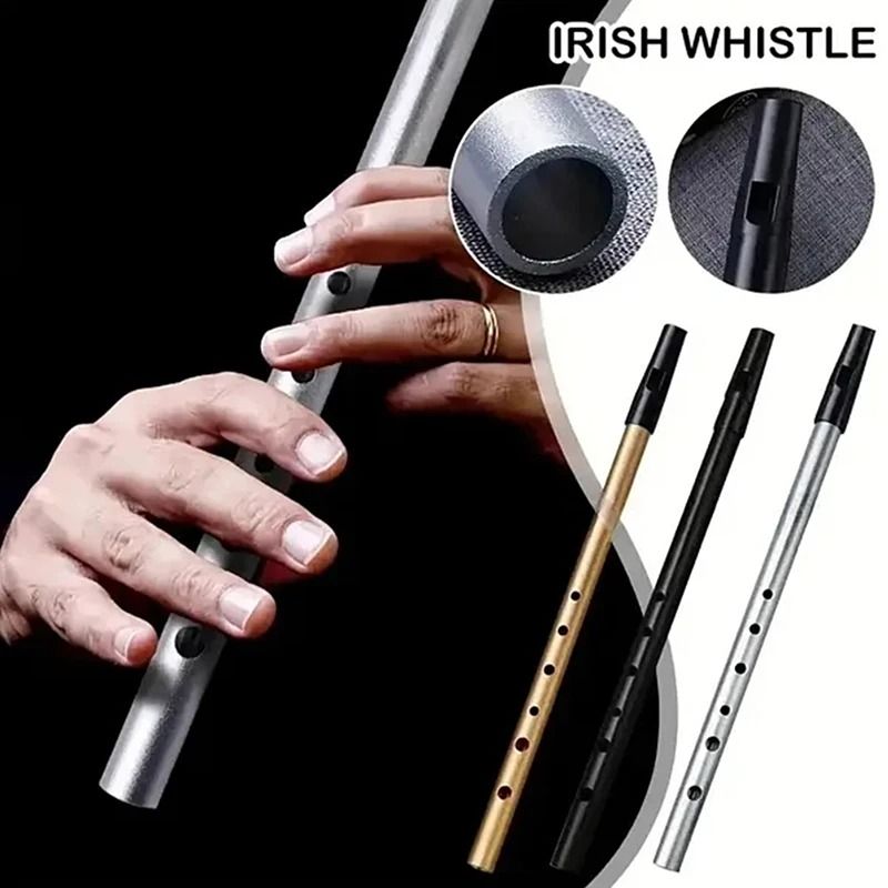 Copper Alloy Penny Whistle with Six Holes for Traditional Music