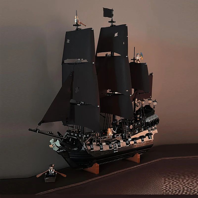 Sparrow Pirate Ship Building Blocks – Detailed Sailboat Ship Model DIY Construction Set