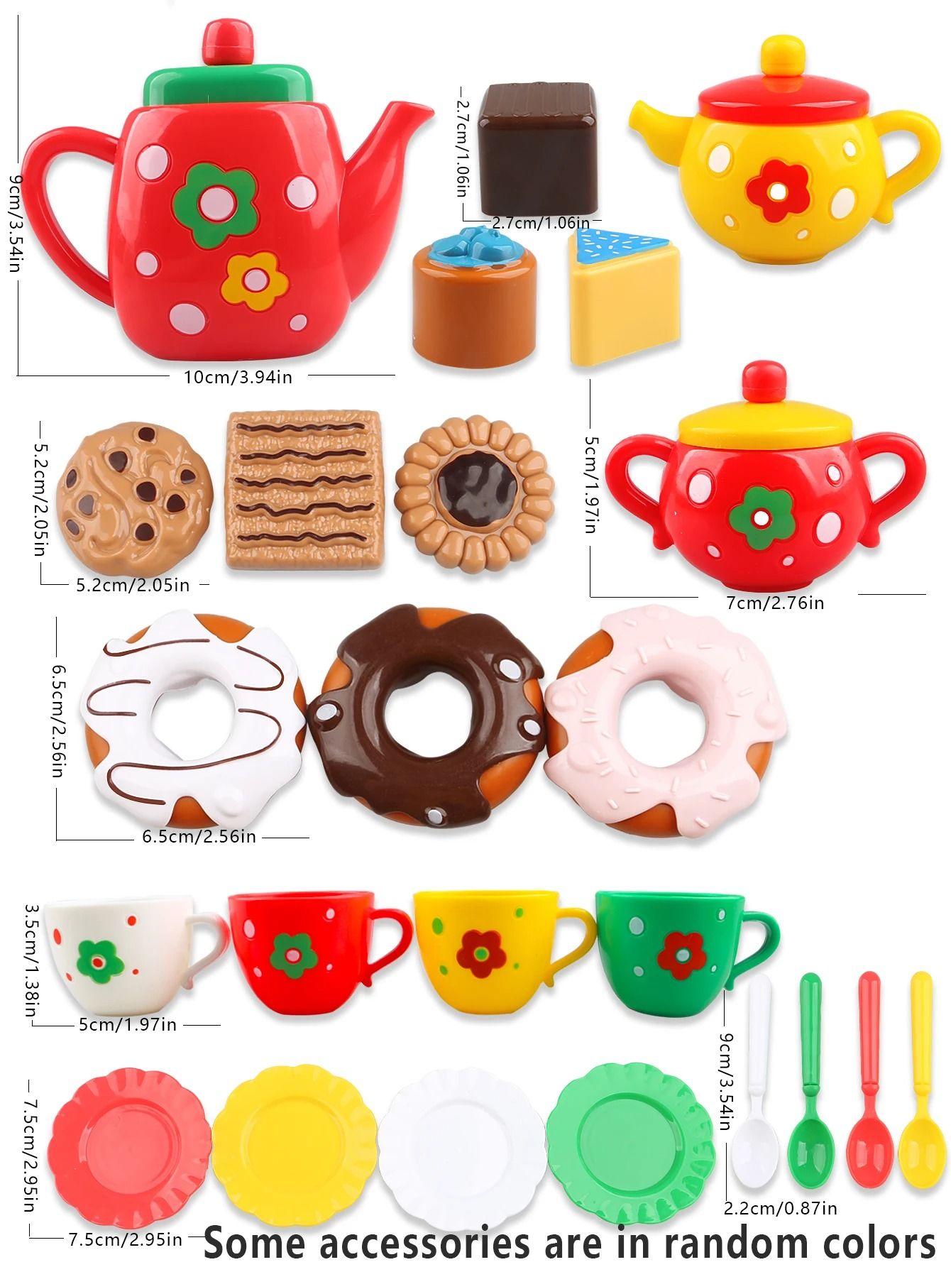 Girls Afternoon Tea and Dessert Set – Interactive Playhouse Kitchen Toy