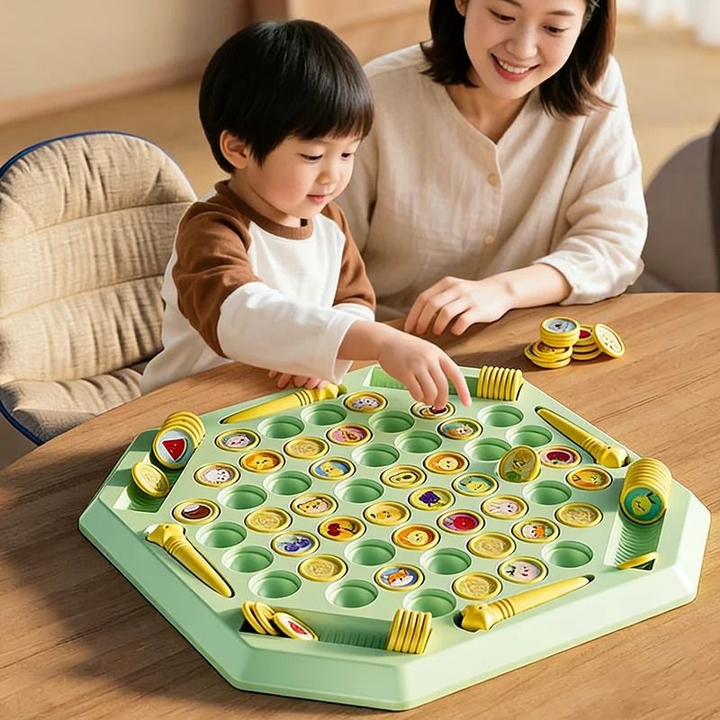 Animal Flip Chess Fun Memory Game Interactive Family Party Board Game