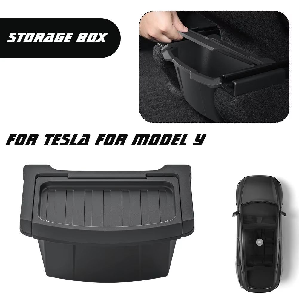TPE Rear Seat Organizer Box for Tesla Model Y Juniper 2025-UP