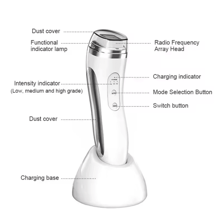 RF Radio Frequency Face Lifting Device Skin Tightening Wrinkle Remover Massager