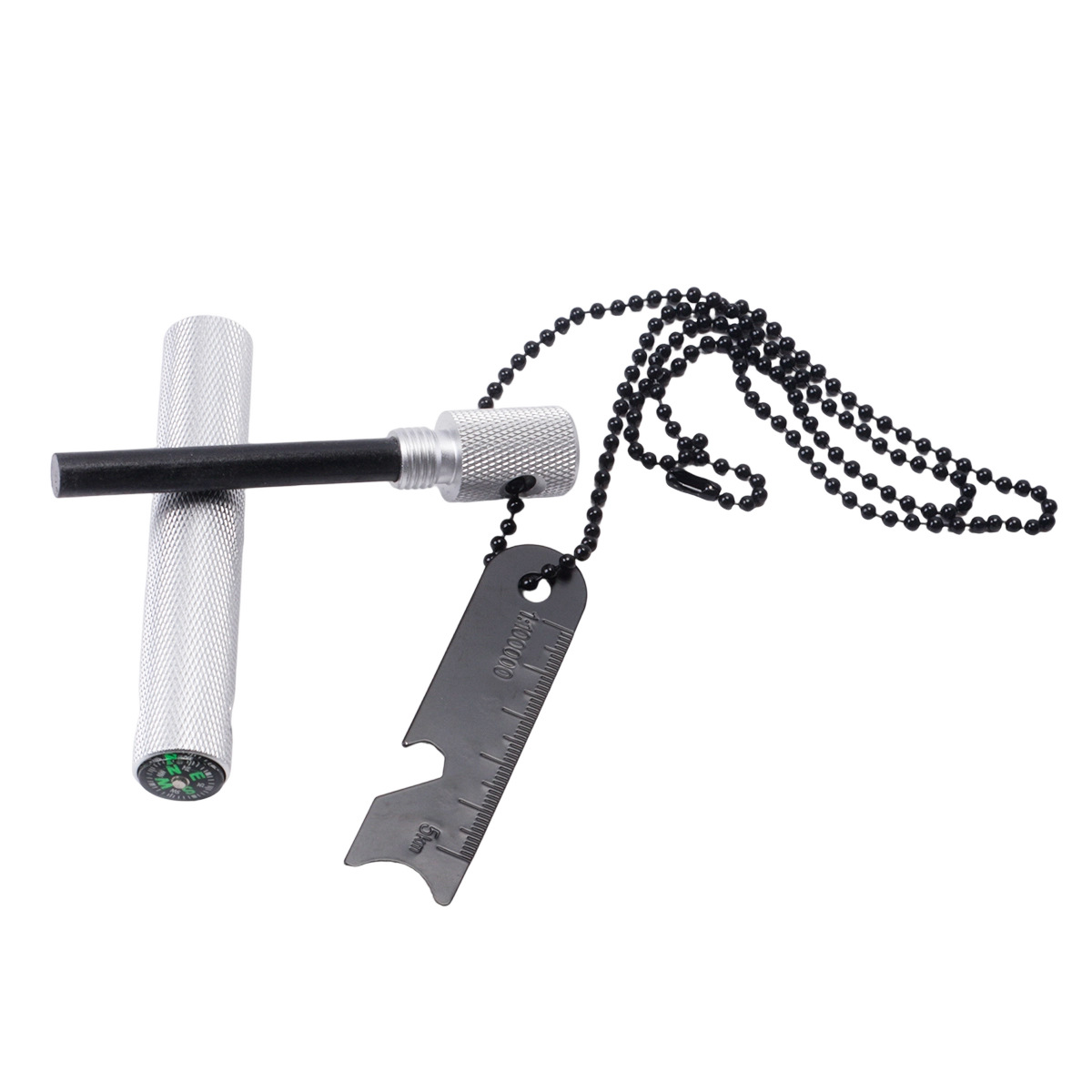 Ultimate Survival Fire Starter Kit with Magnesium Fire Starter & Compass