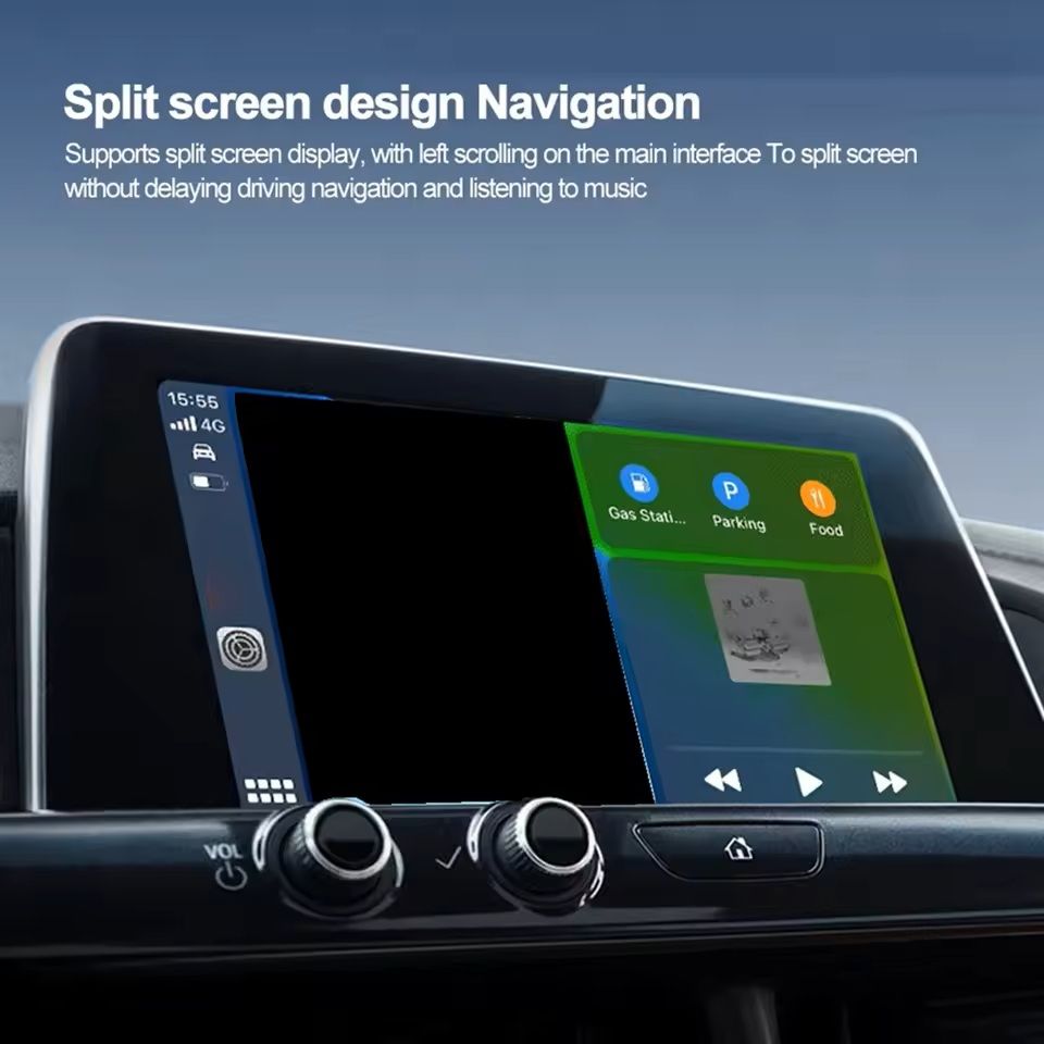 2-in-1 Wireless CarPlay and Android Auto Adapter Plug and Play